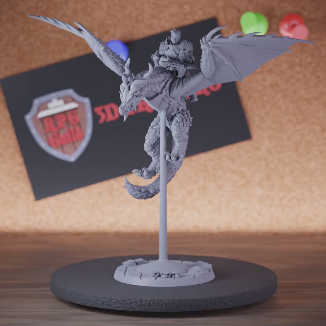 Fighter 5e | DnD Wyvern Rider Crossbow Human Miniature