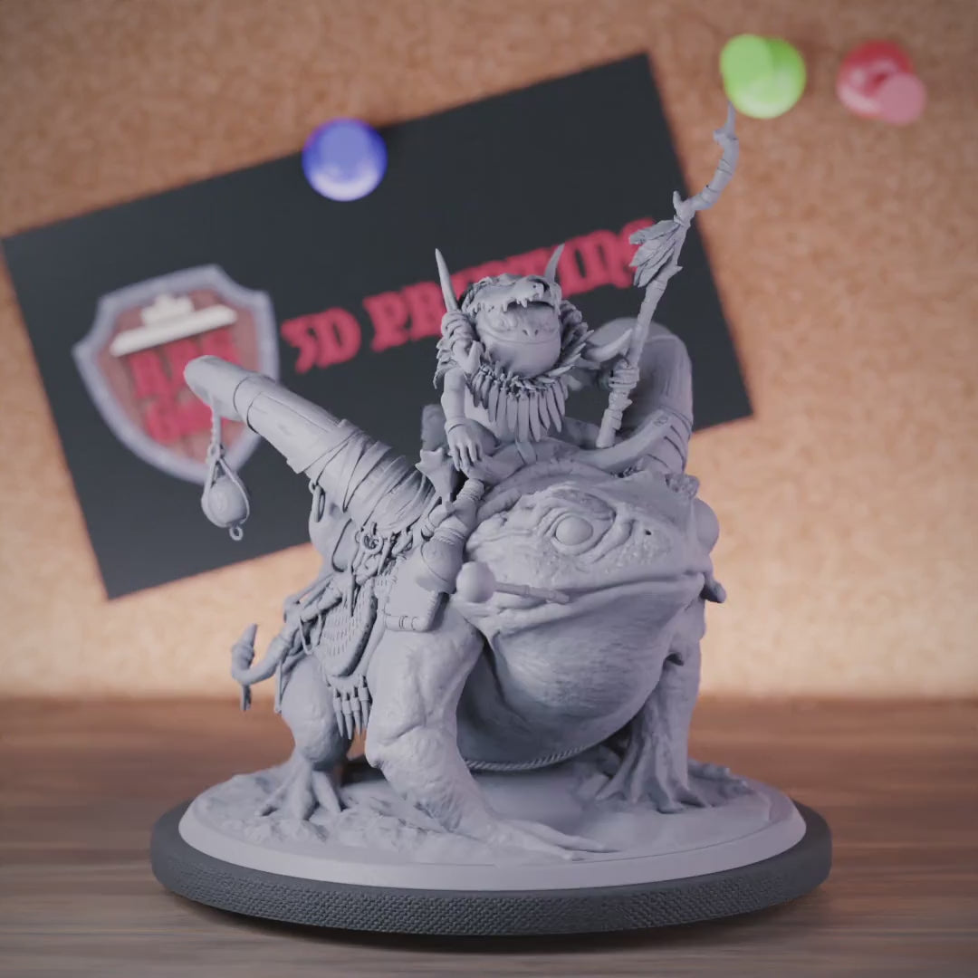 Grung 5e | DnD Grung Shaman Rider Miniature