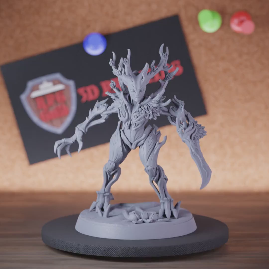 Treant 5e | DnD Female Treant Wood Warrior Miniature