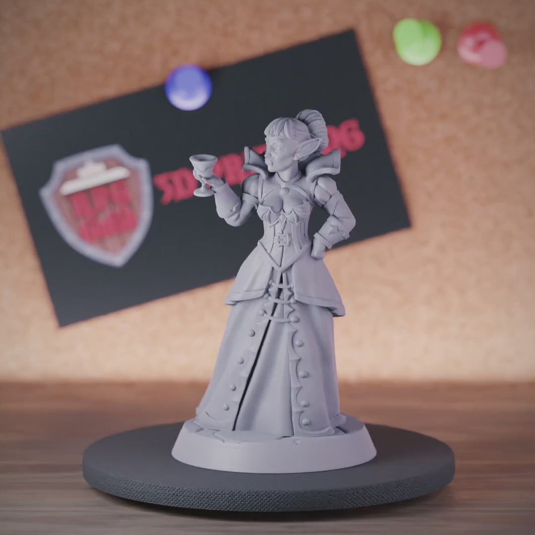 Vampire 5e | DnD Female Vampire Aristocrat Miniature