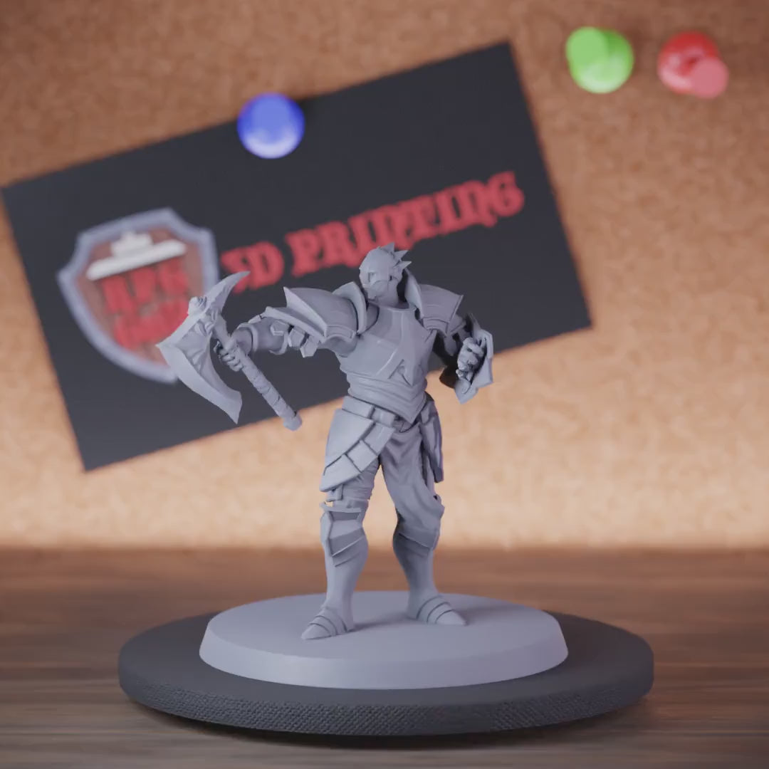 Paladin 5e | DnD Bastion Paladin Fighter Battleaxe Miniature