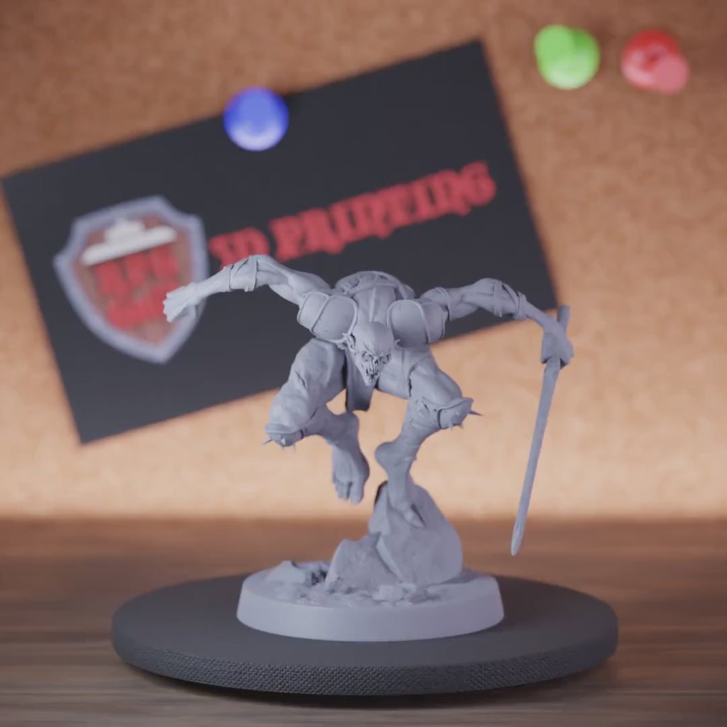 Ghoul 5e | DnD Undead Ghoul Rogue Assassin Miniature