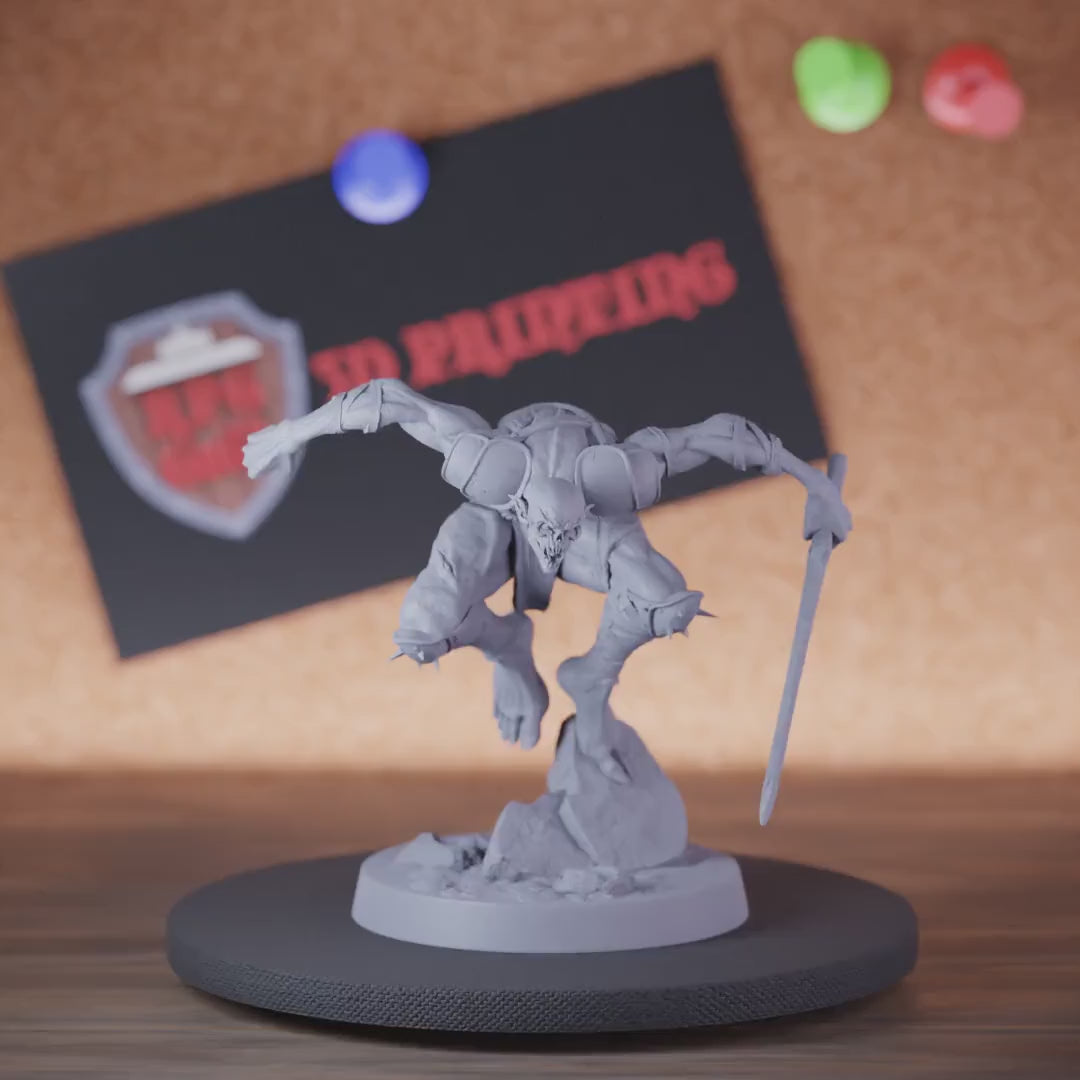 Ghoul 5e | DnD Undead Ghoul Rogue Assassin Miniature