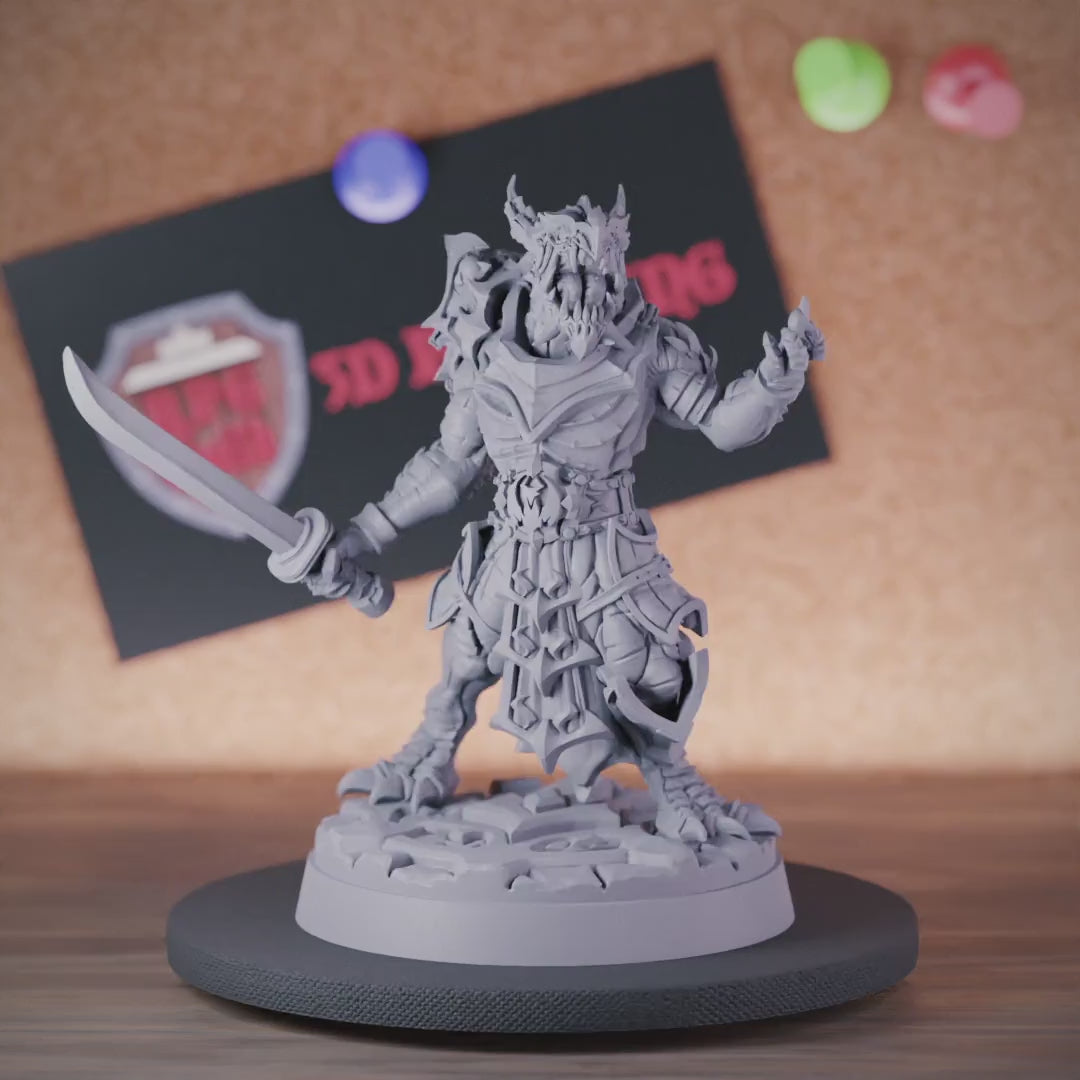 Dragonborn 5e | DnD Dragonborn of Bahamut Warrior Miniature