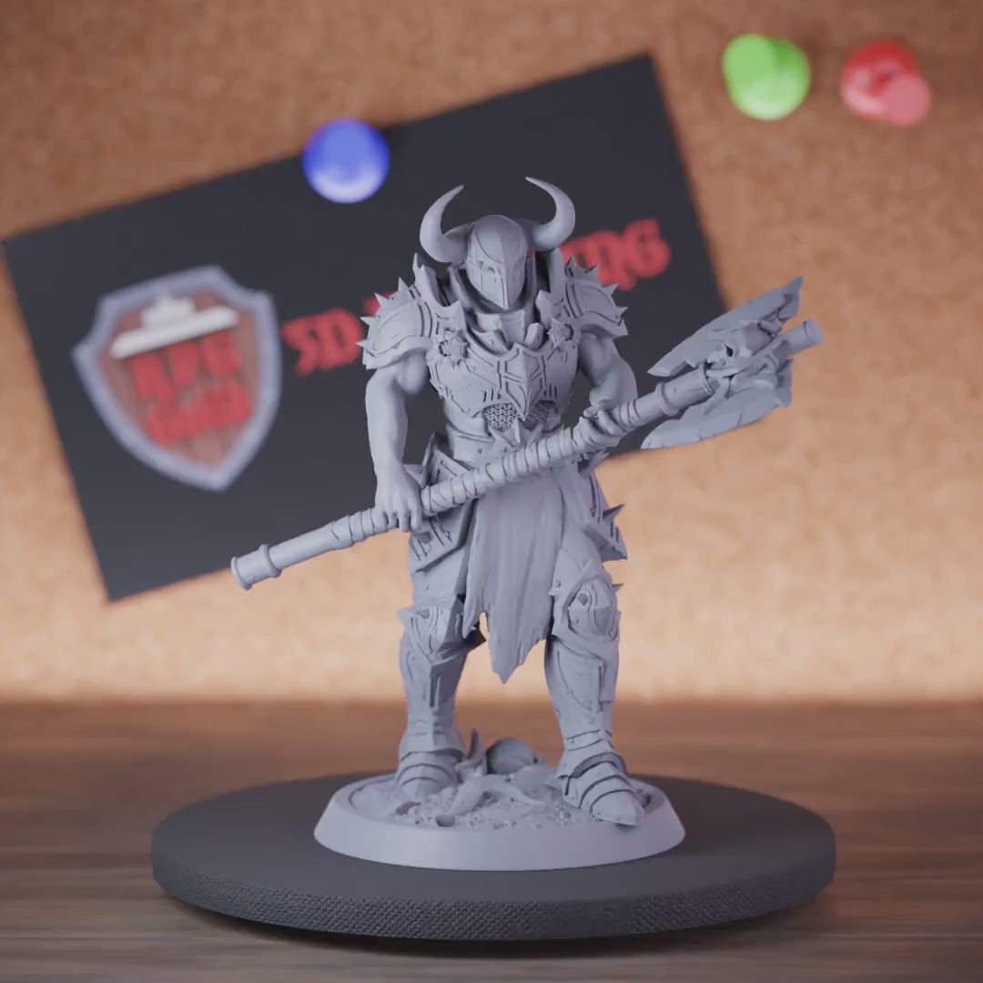 Death Knight 5e | DnD Undead Battleaxe Miniature