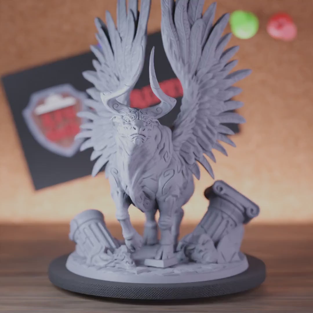 Gorgon 5e | DnD Gorgon Bull Winged Monstrosity Miniature