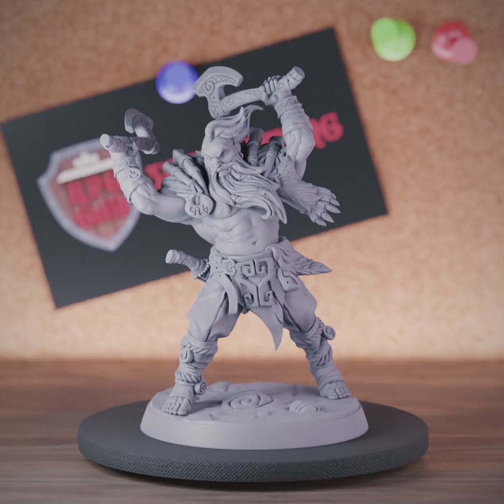 Berserker 5e | DnD Viking Northman Berserker Miniature