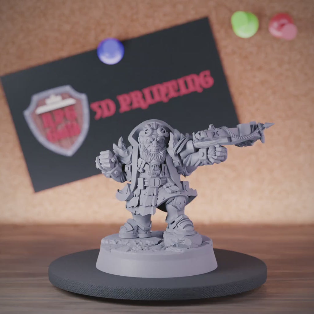 Dwarf 5e | DnD Shooter Hunter Miniature