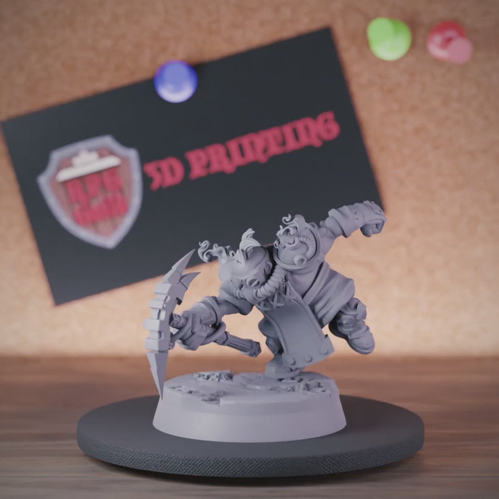 Dwarf 5e | DnD Dwarf Miner Artificer Miniature
