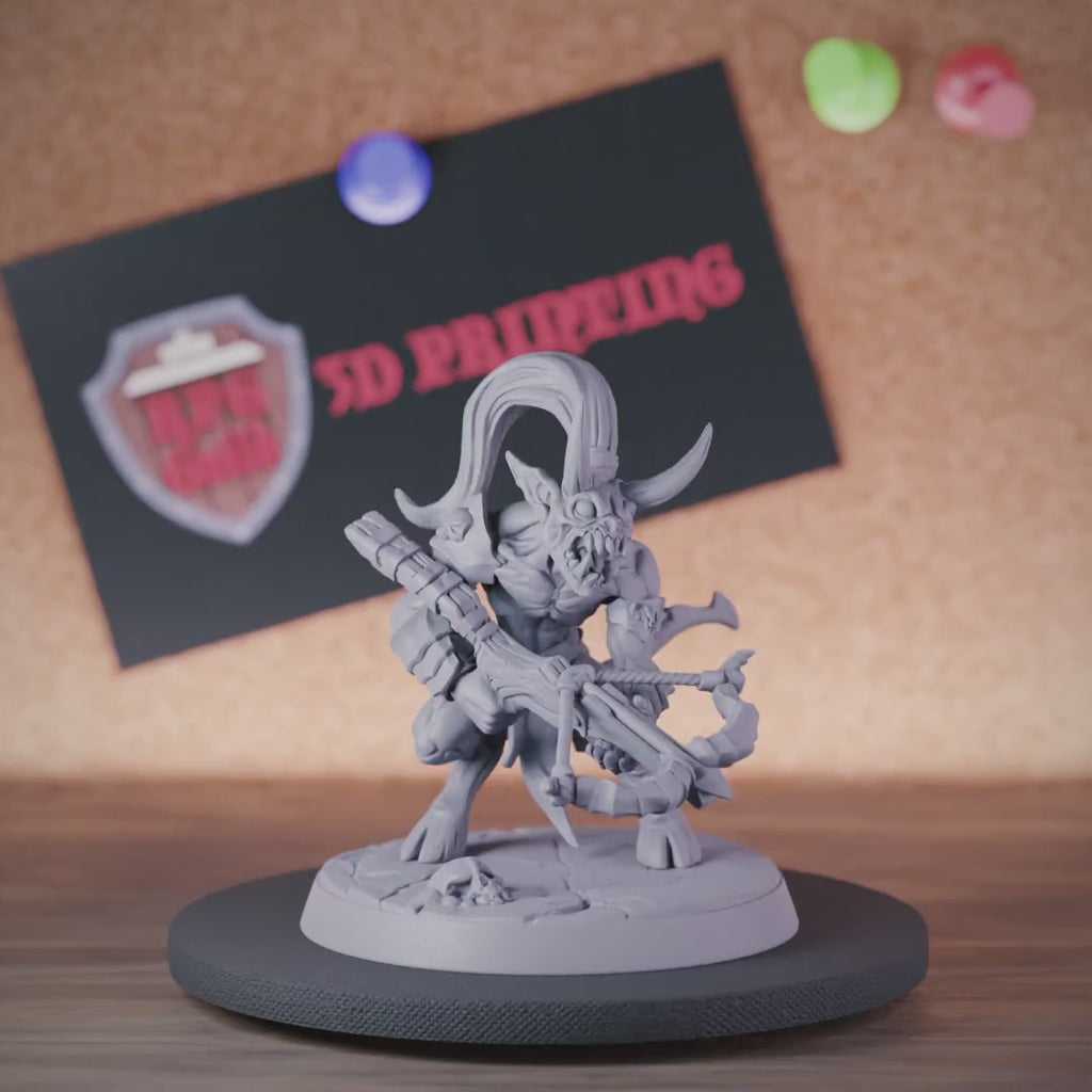 Fiend 5e | DnD Fiend Grunling Armbrust Waldläufer Miniatur 