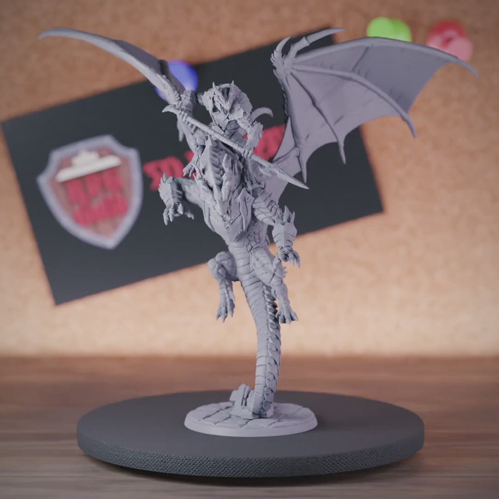 Dragon Rider 5e | DnD Red Dragon Rider Miniature
