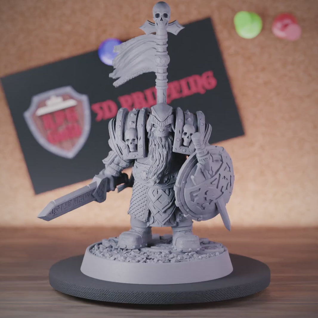 Undead 5e | DnD Undead Dwarf Fighter Miniature