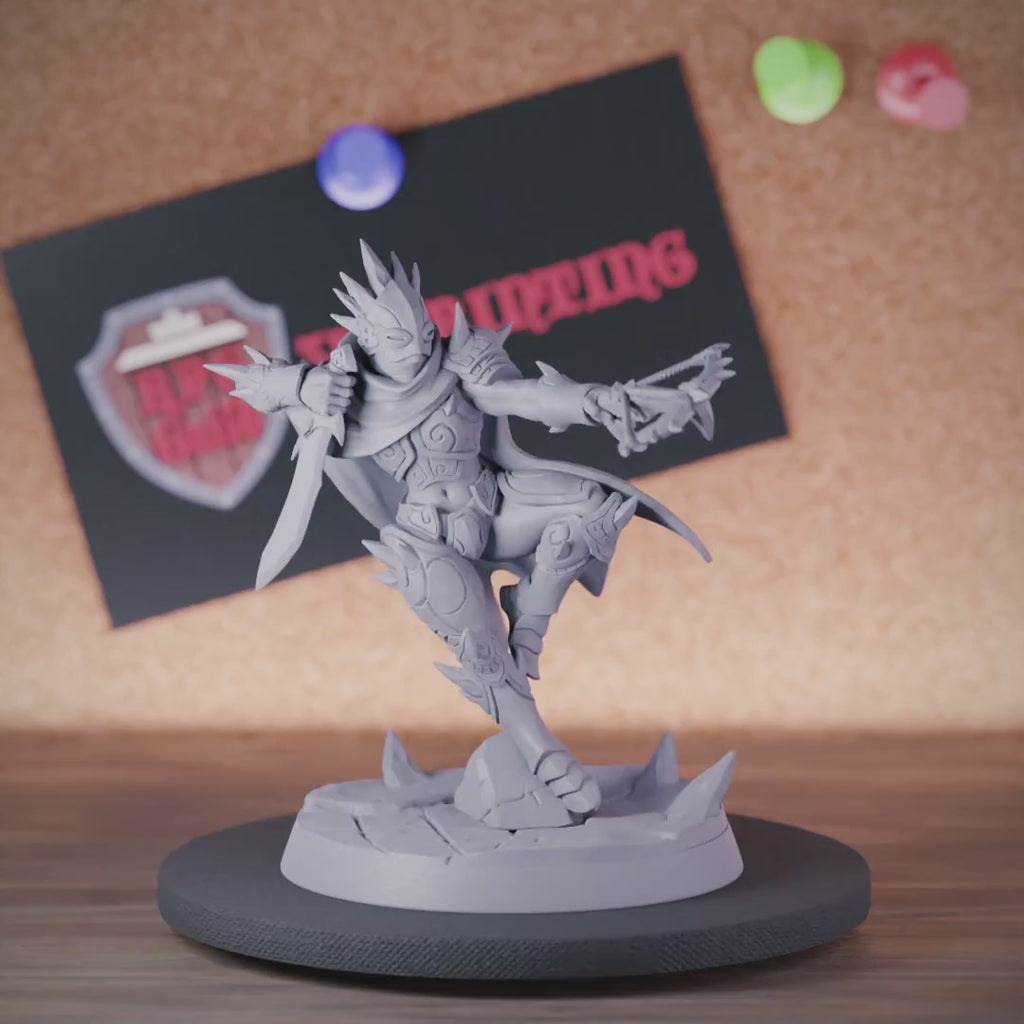 Drow 5e | DnD Weibliche Schattenklinge Miniatur 