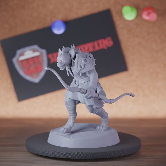 Gnoll 5e | DnD Female Gnoll Monster Archer Miniature