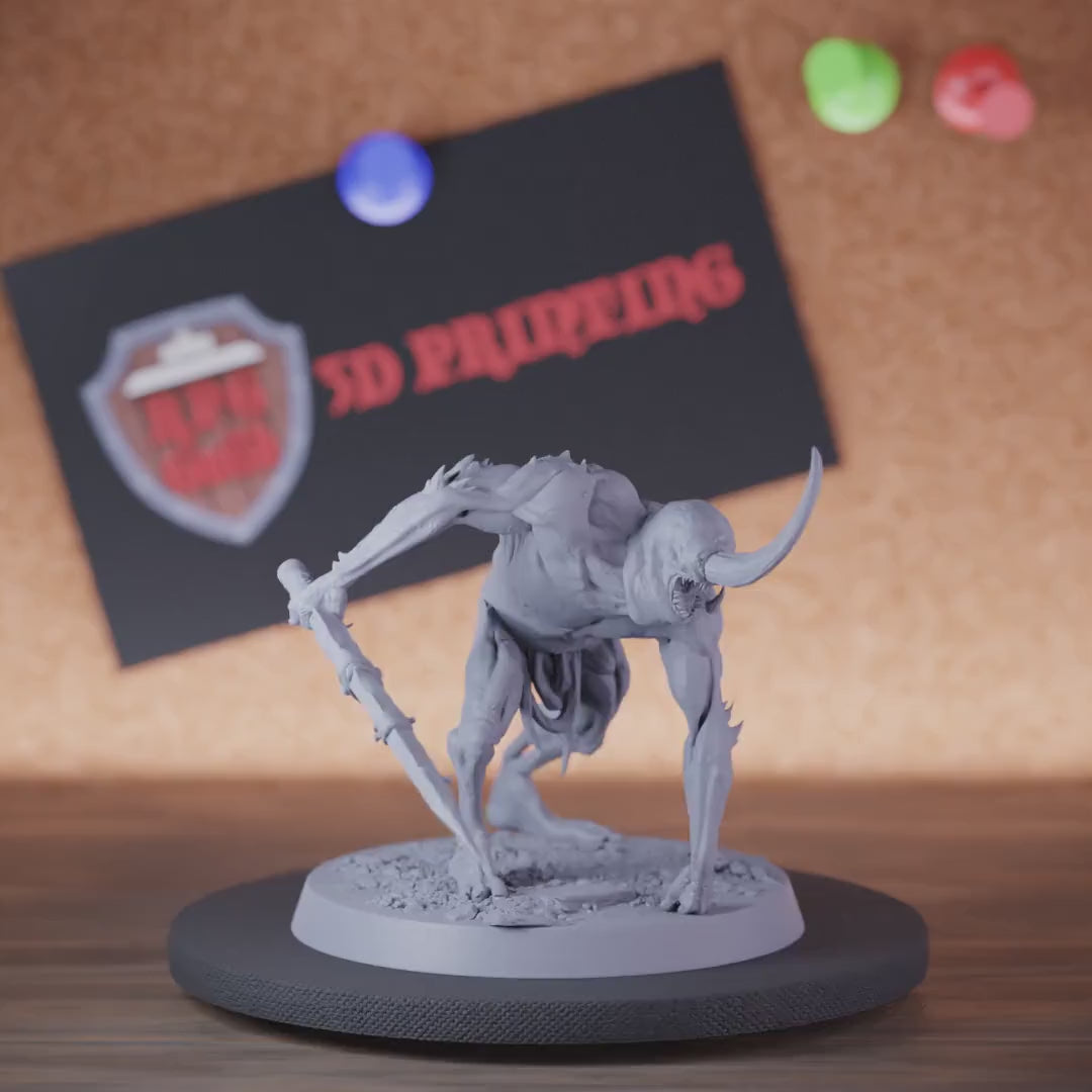 Demon 5e | DnD Demon Horror Warrior Sword Miniature
