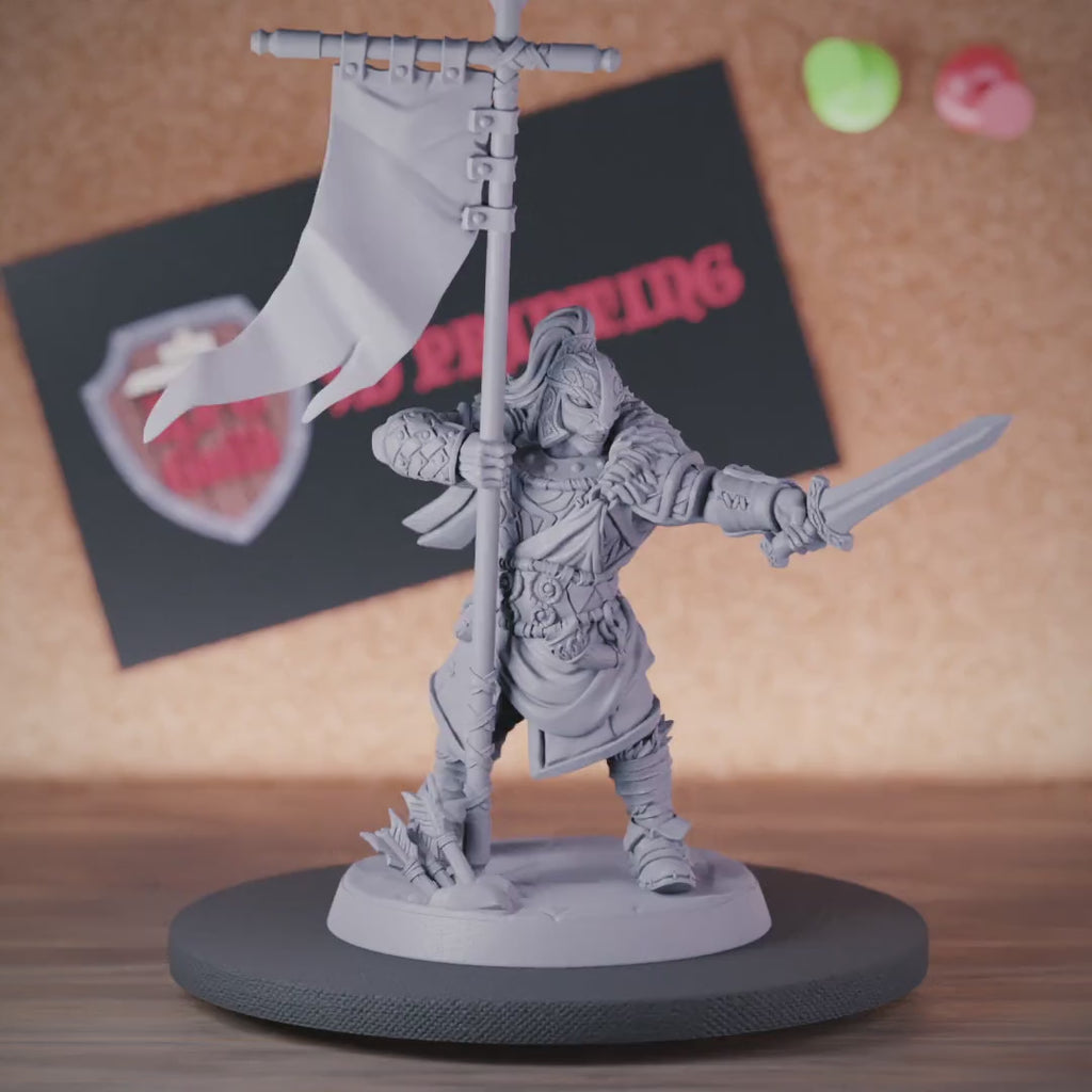 Kämpfer 5e | DnD Wikinger-Nordmann-Anführer-Miniatur 