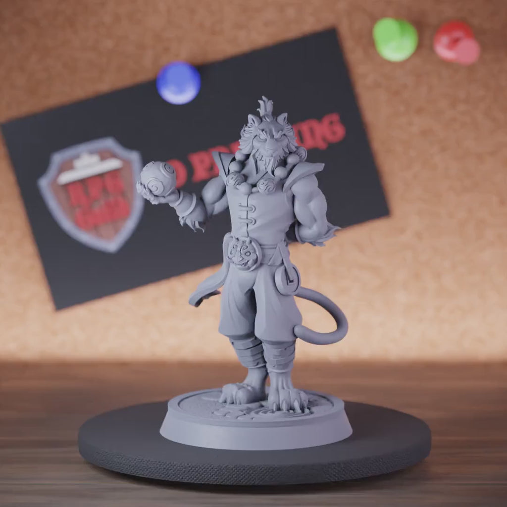 Mönch 5e | DnD Tigervolk Meistermönch Miniatur 