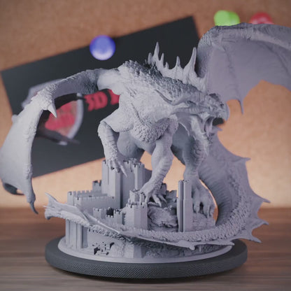 Dragon 5e | DnD Red Dragon Chromatic Miniature