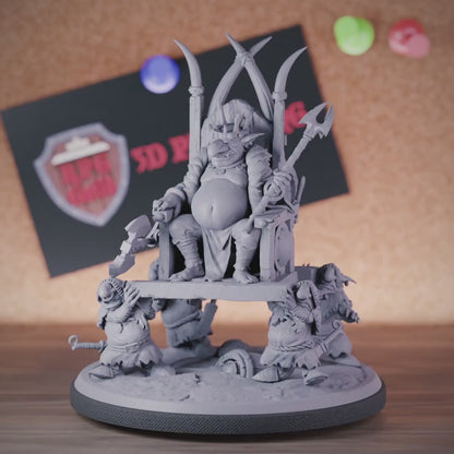 Goblin 5e | DnD Goblin King Throne Boss Miniature