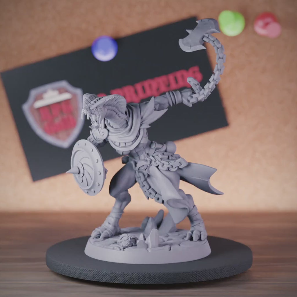 Yuan Ti 5e | DnD Female Yuan Ti Fighter Miniature