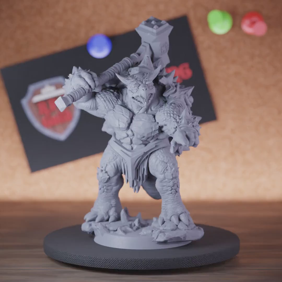 Tortle 5e | DnD Tortle Warchief Hammer Miniature