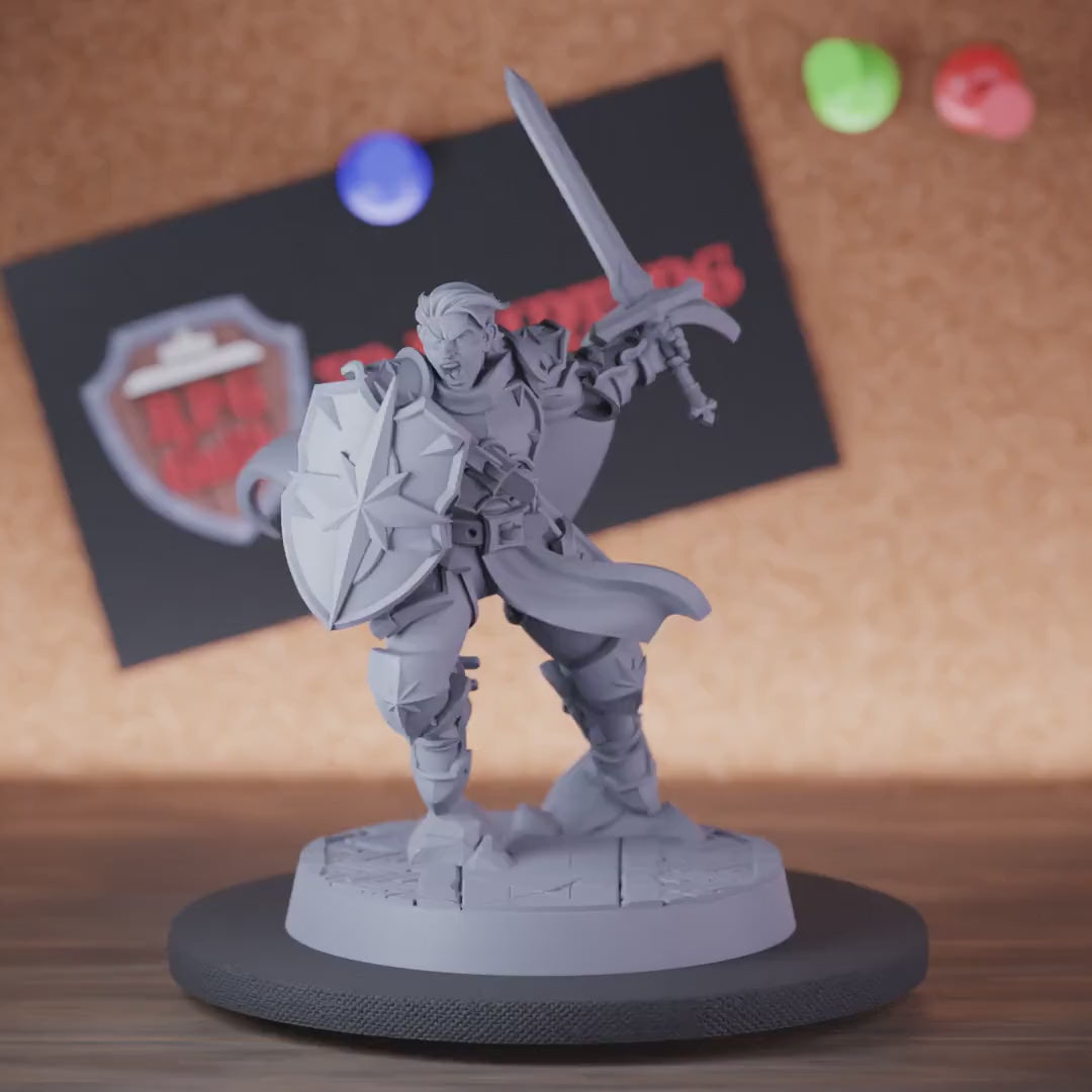 Paladin 5e | DnD Human Oath Conquest Paladin Miniature
