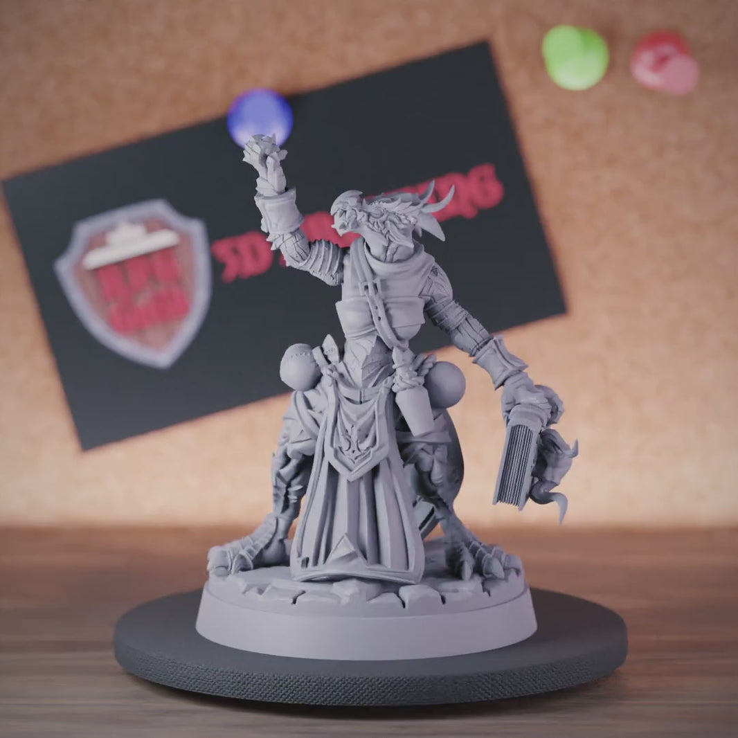 Dragonborn 5e | DnD Female Dragonborn Wizard Miniature