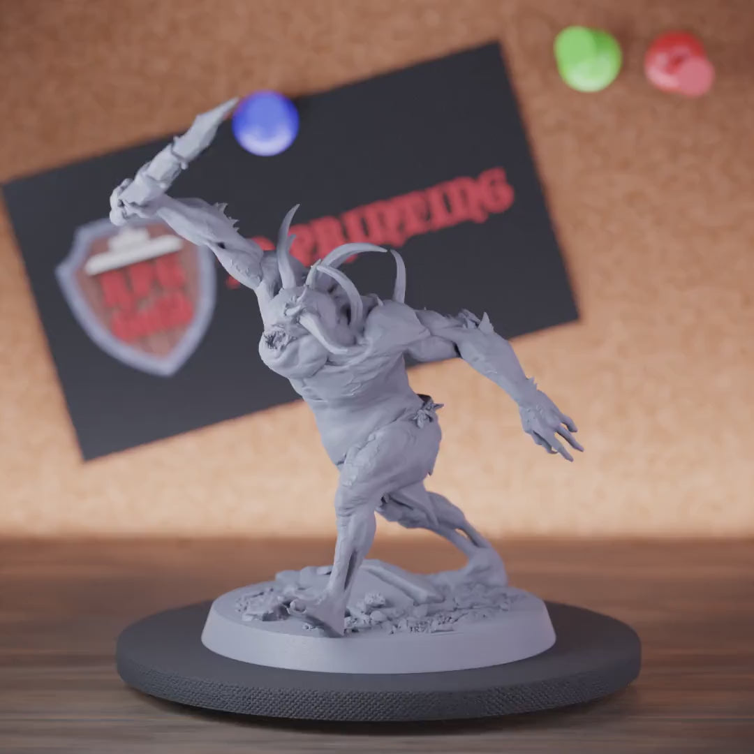 Demon 5e | DnD Demon Battle Devil Warrior Miniature