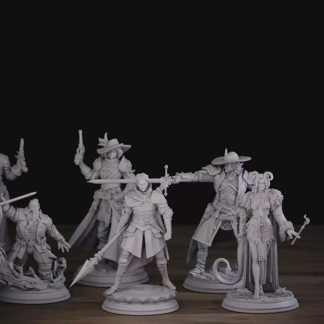 Baldurian Inquisition Bundle | DnD Miniature Set | 32-75mm