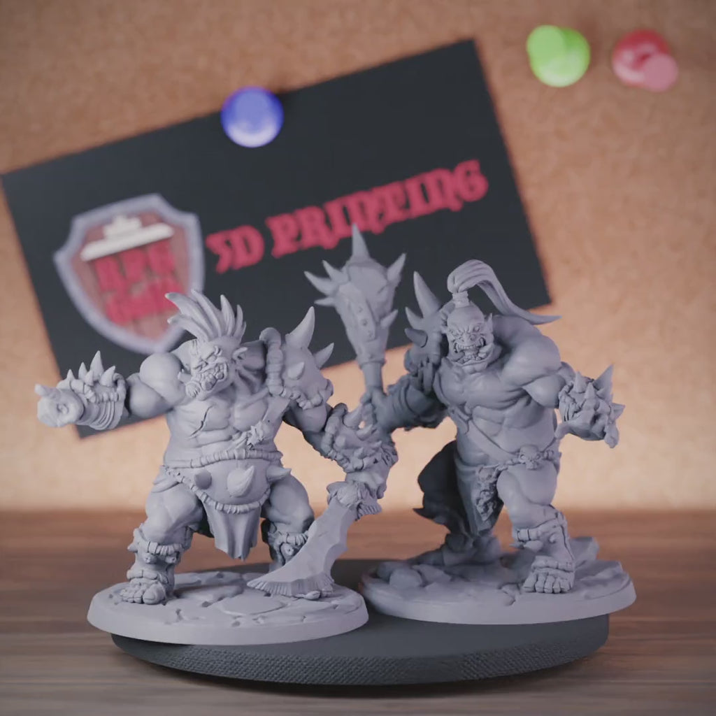 Ogre Set 5e | DnD Set of 2 Miniatures
