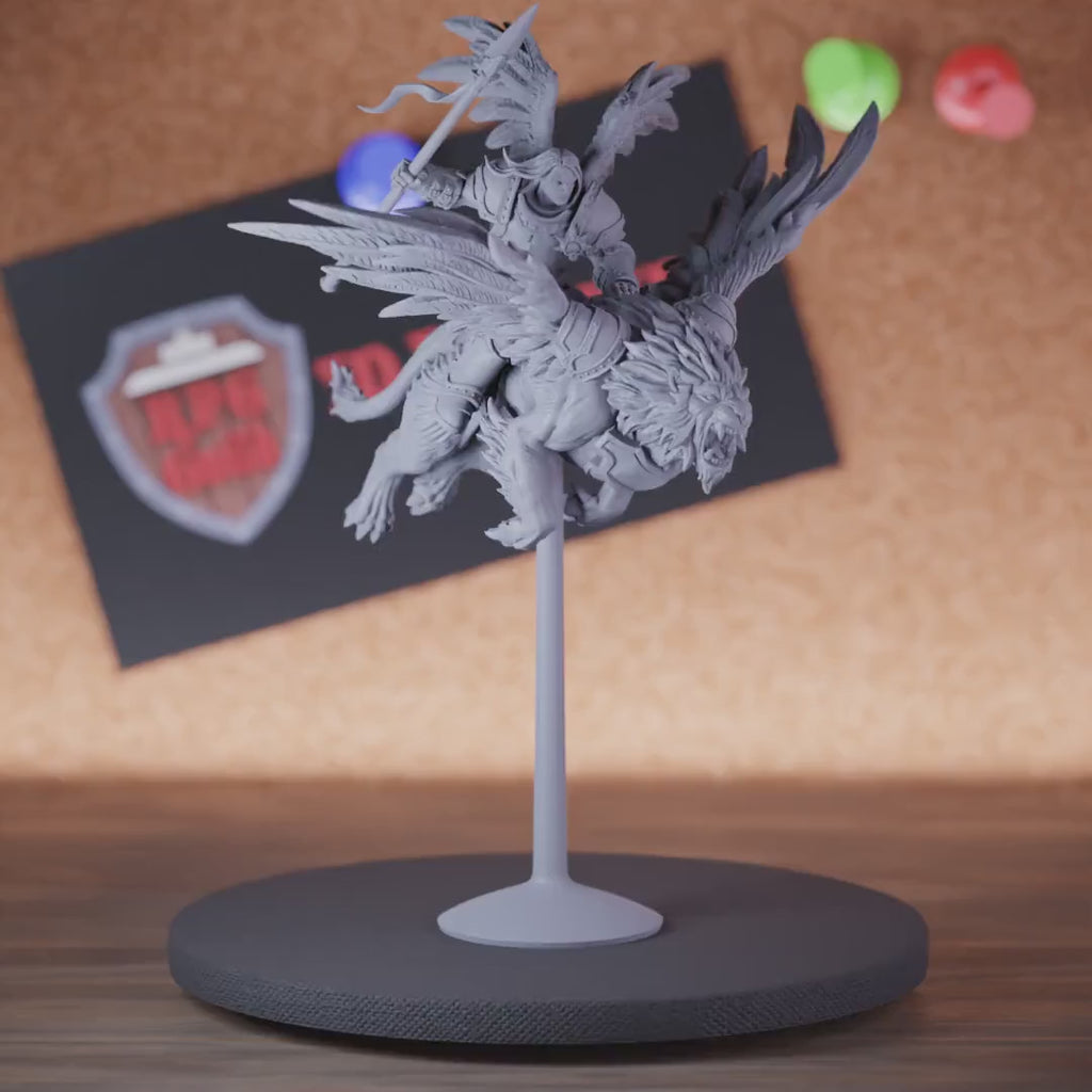 Celestial 5e | DnD Celestial Solar Angel Rider Miniature