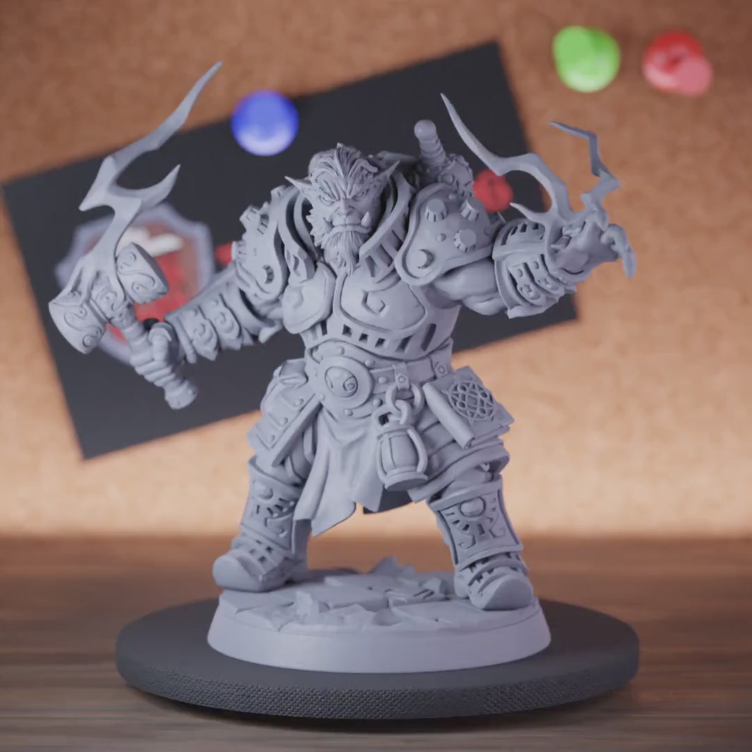 Bugbear 5e | DnD Warrior Fighter Mage Hammer Miniature