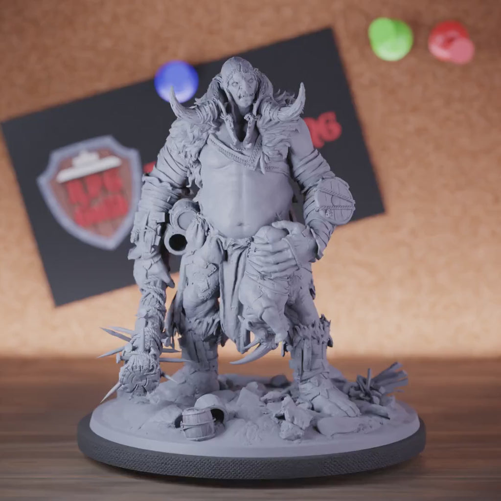 Monstrosität 5e | DnD Riesen-Stammesstreitkolben-Miniatur 