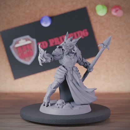 Dragonborn 5e | DnD Dragonborn Warlock Hexblade Miniature