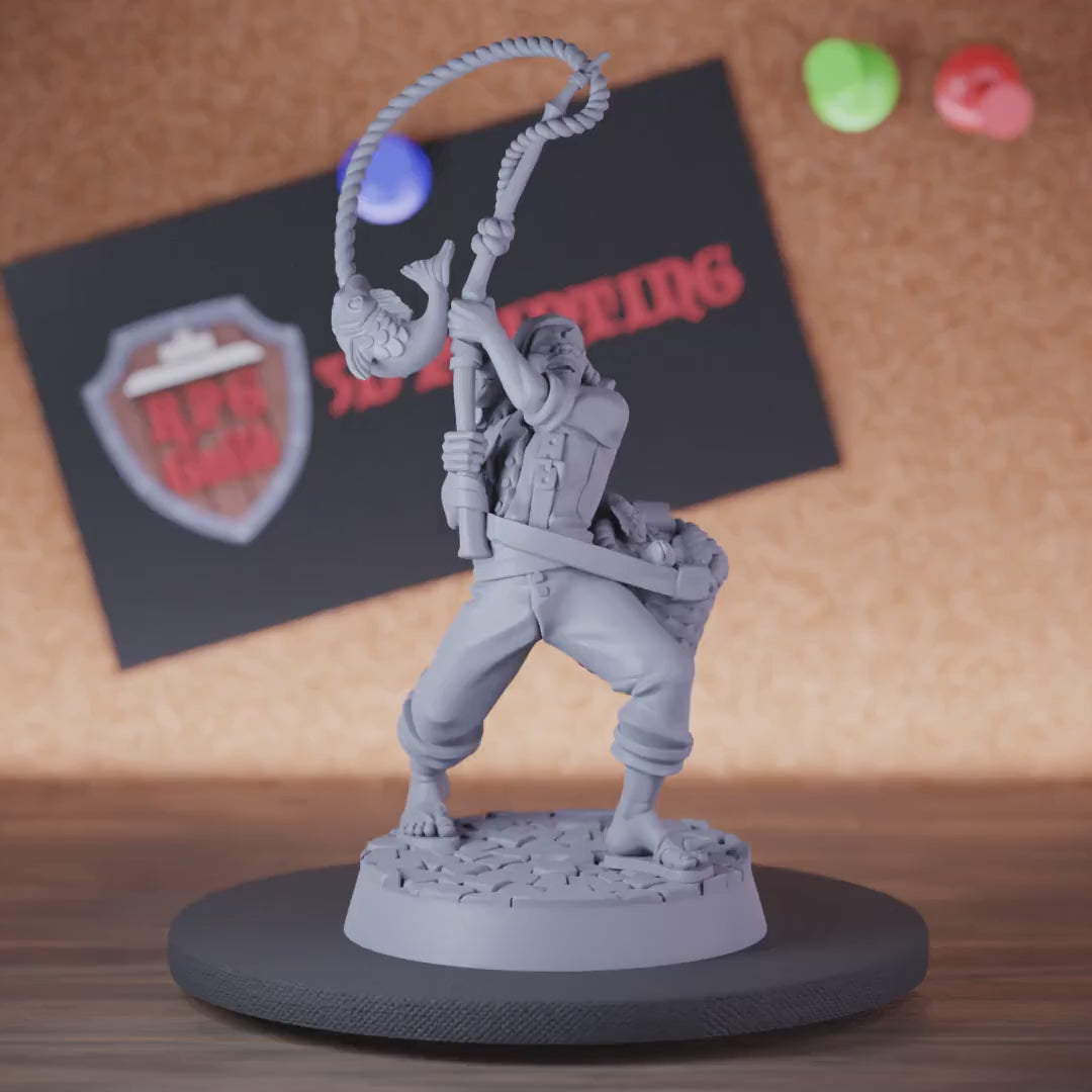 Human 5e | DnD Human Npc Fisherman Miniature