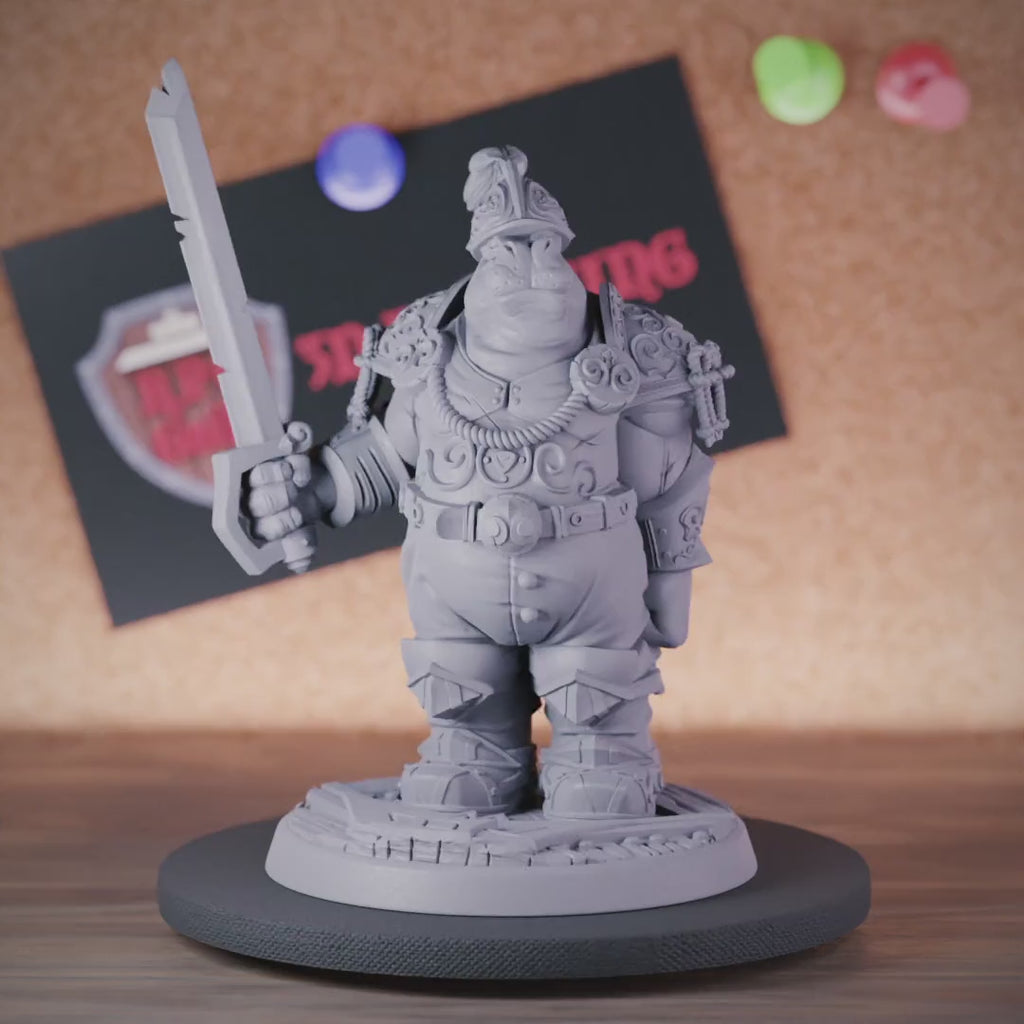 Giff 5e | DnD Giff Honored Soldier Sword Miniature