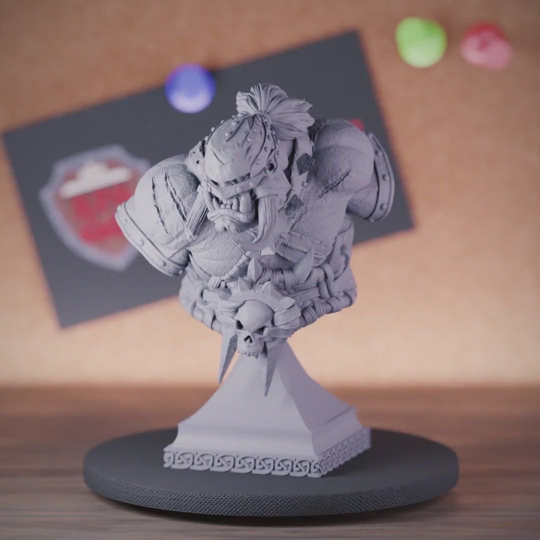 Orc Warrior Bust | DnD Orc Miniature