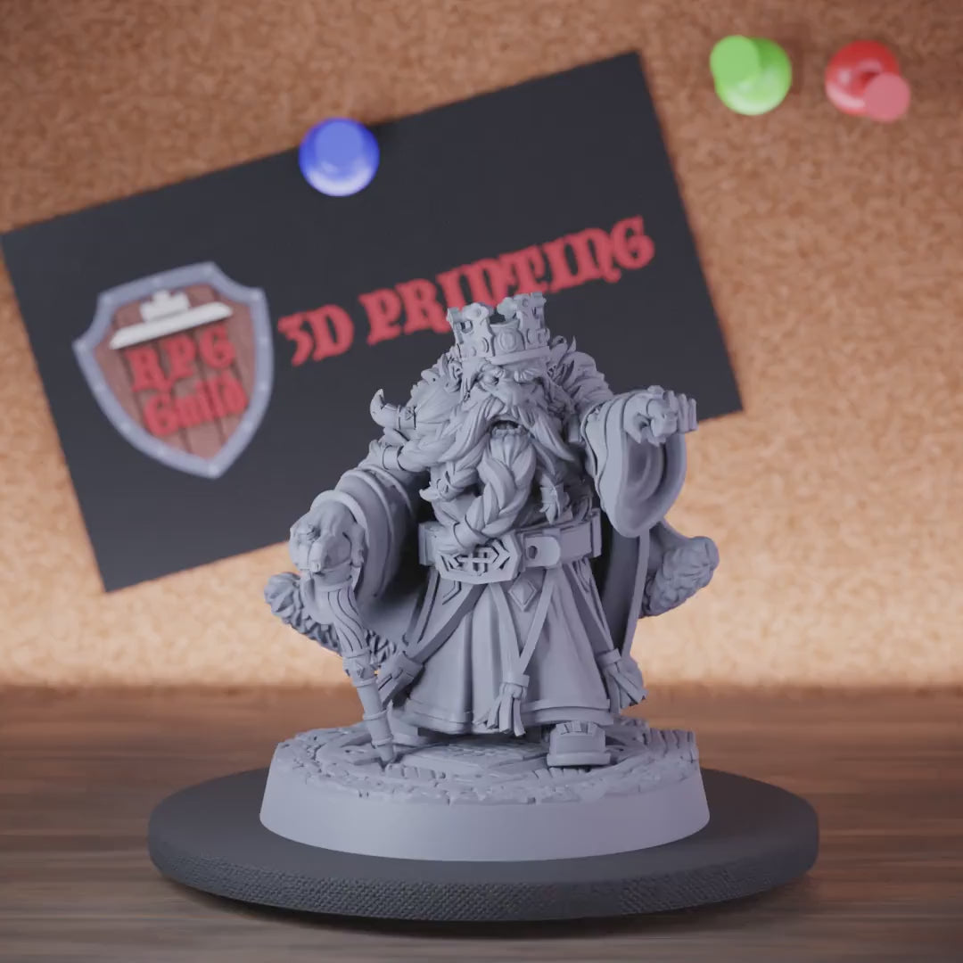 Dwarf 5e | DnD Dwarf King Durnar Miniature