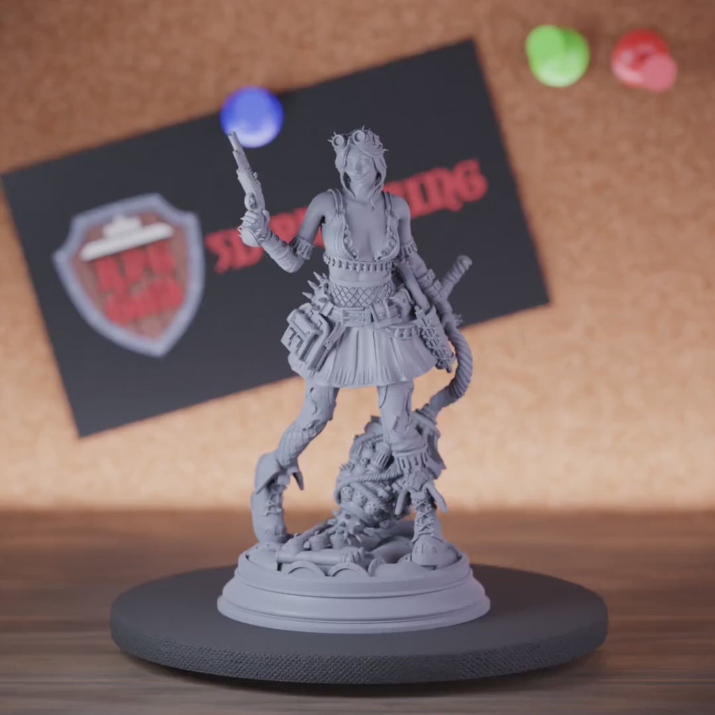 Artificer 5e | DnD Female Eryial Gunslinger Miniature