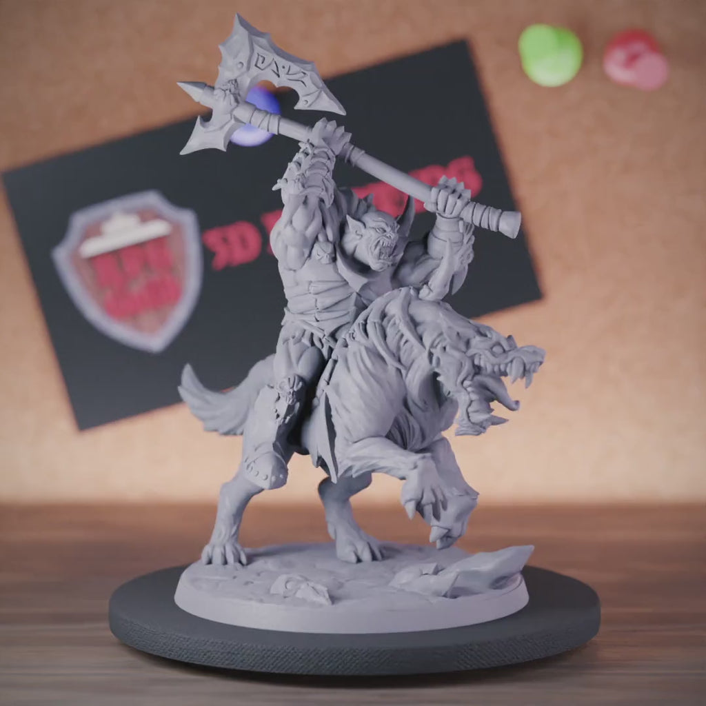 Ork 5e | DnD Ork-Worgreiter-Krieger-Miniatur 