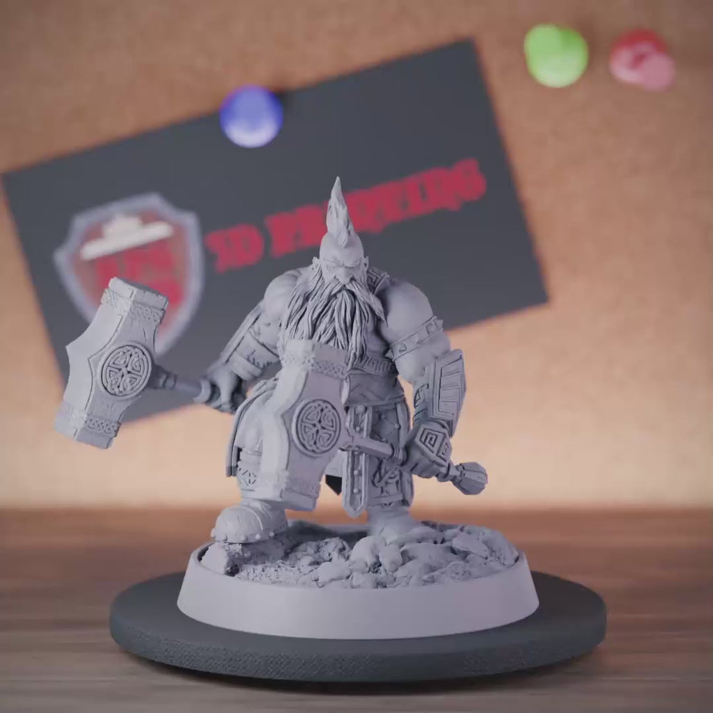 Dwarf 5e | DnD Warhammer Dwarf Barbarian Miniature