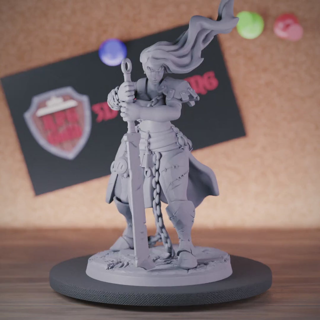 Giant 5e | DnD Female Fighter Giant Miniature