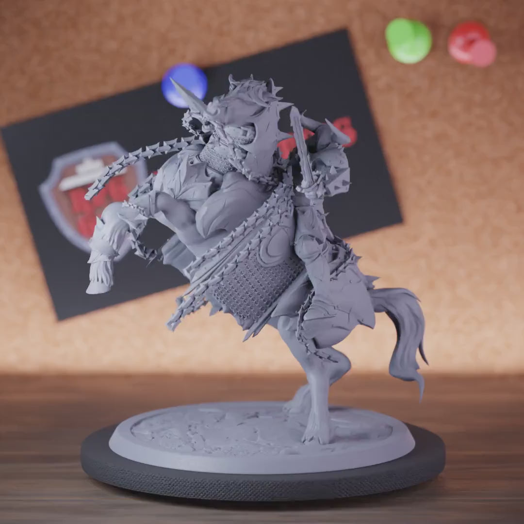 Death Knight 5e | DnD Undead Cavalry Spear Sword Miniature