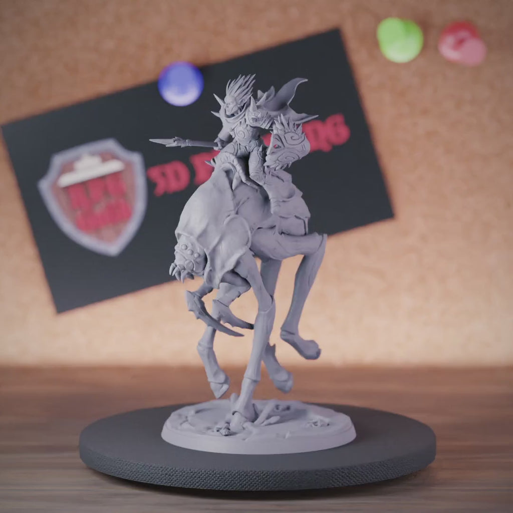 Elf 5e | DnD Dark Elf Nomad Rider Miniature