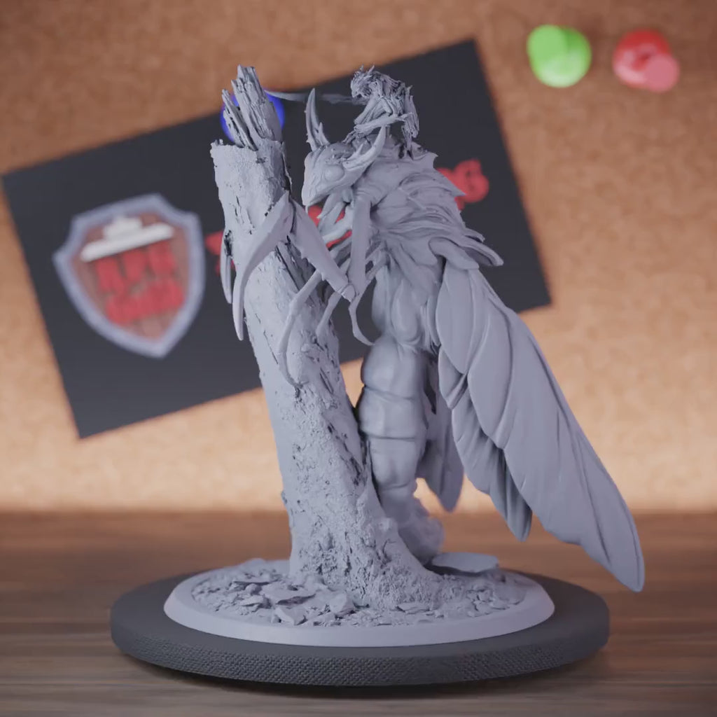 Forest Spirit 5e | DnD Moth Rider Tree Warrior Miniature