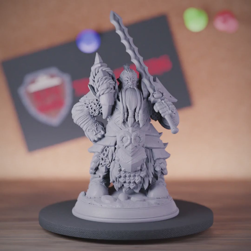 Dwarf 5e | DnD Dwarf Fighter Gundrin Miniature