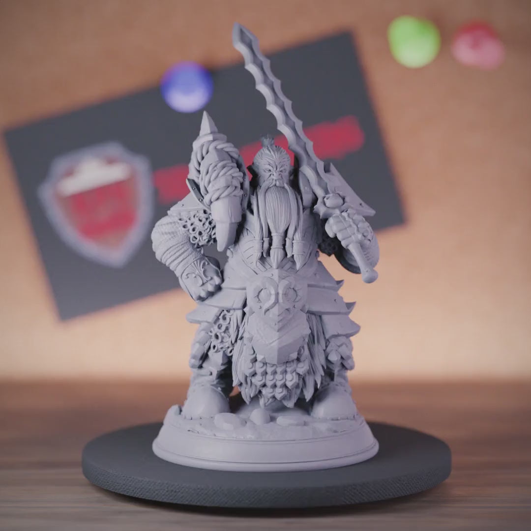 Dwarf 5e | DnD Dwarf Fighter Gundrin Miniature