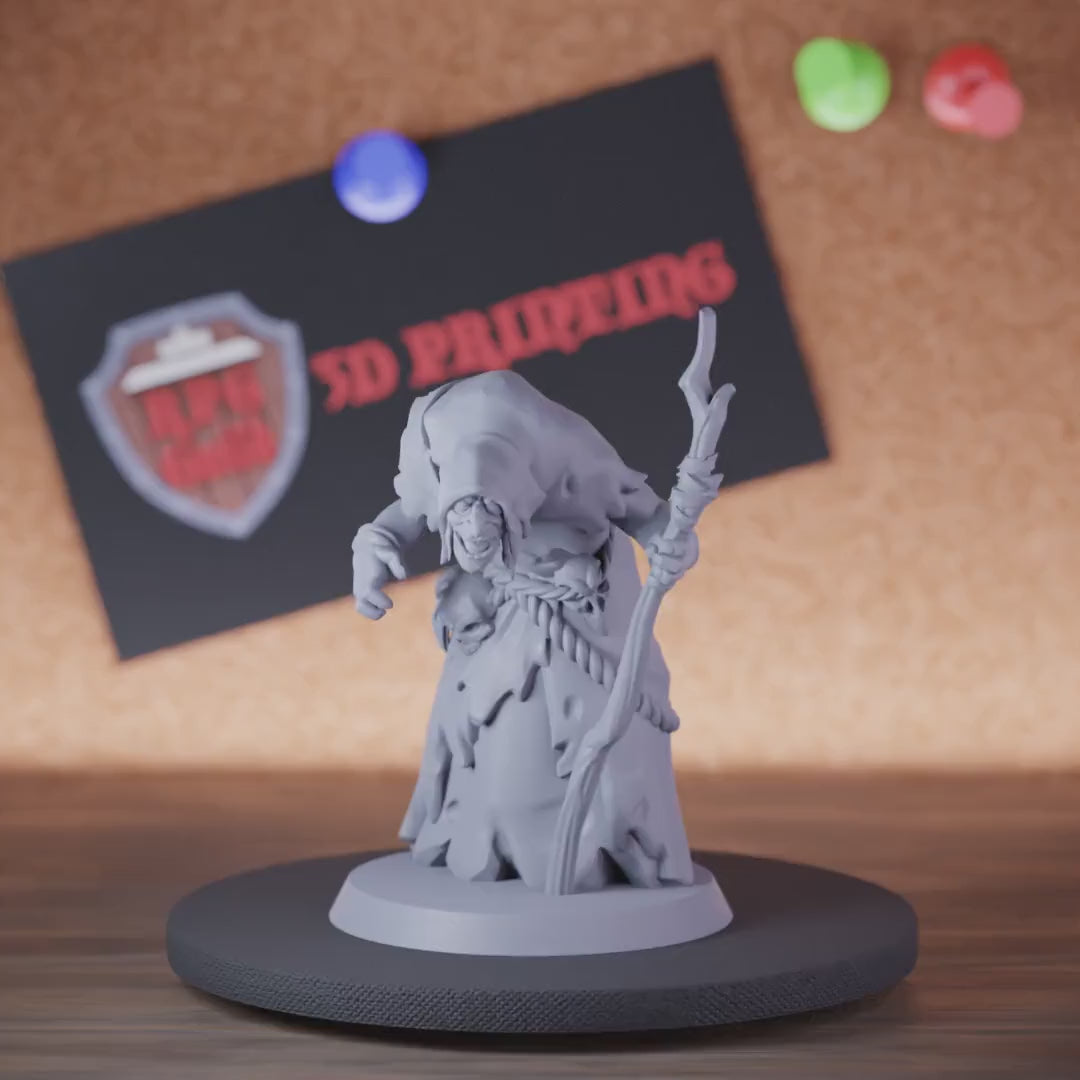 Witch 5e | DnD Human Dark Shaman Miniature