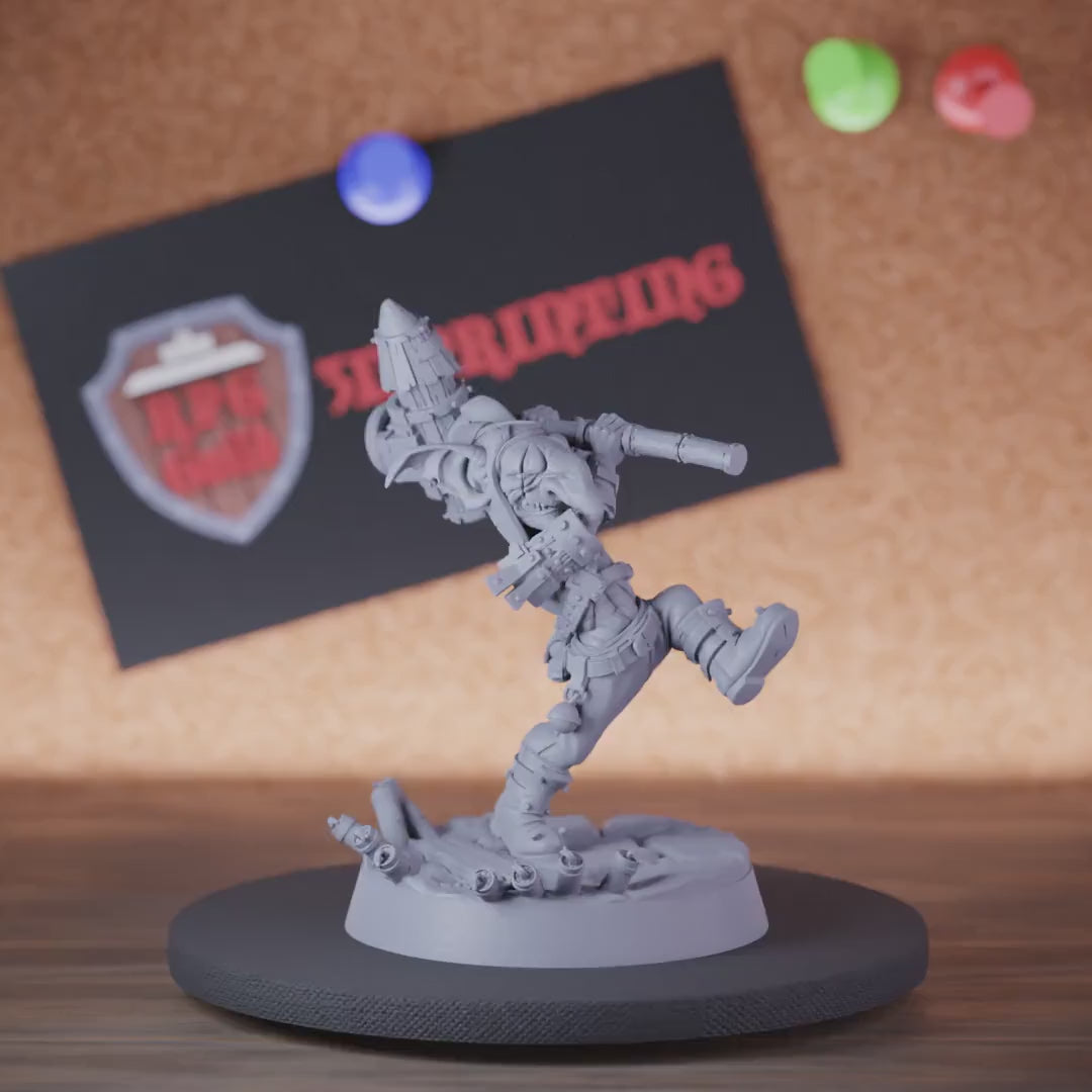 Goblin 5e | DnD Goblin Rocket Pickaxe Miniature