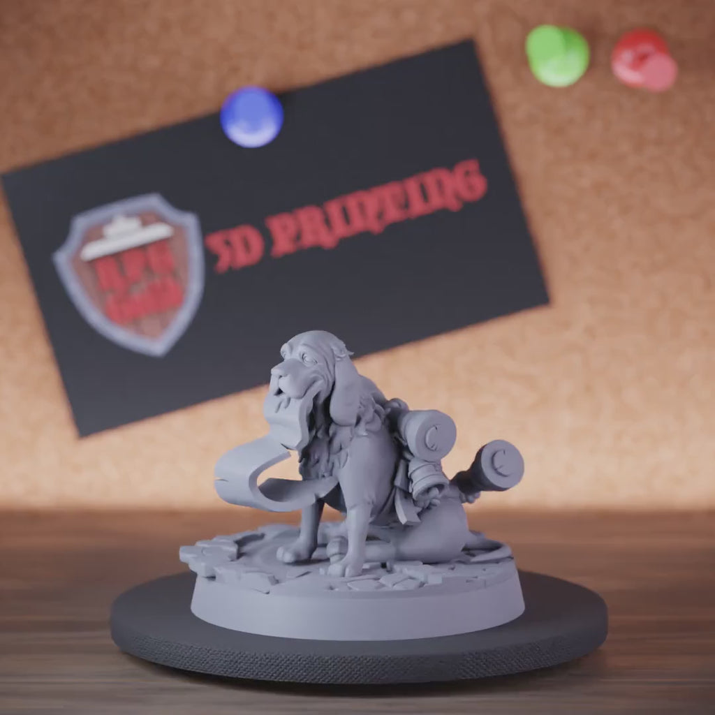Dog 5e | DnD Dog Delivery Mail Miniature